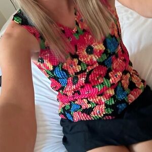 Notations Multicolor Floral Dress